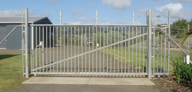 our storage facility is secured by fences with an automated gate