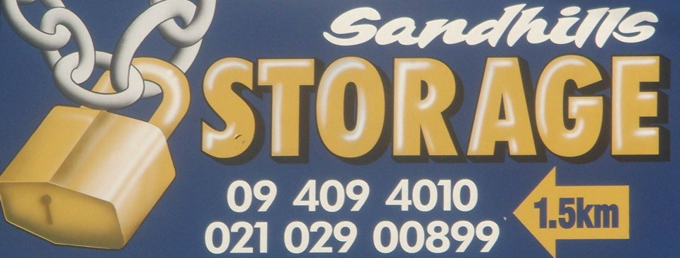 This sign direct the way to the storage units